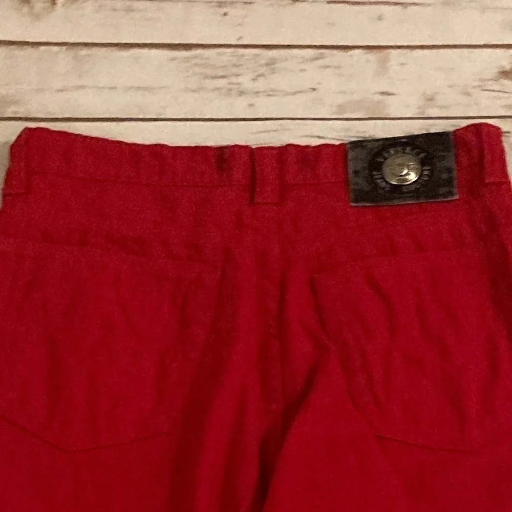 Vintage Versace Couture Red Jeans Size 30